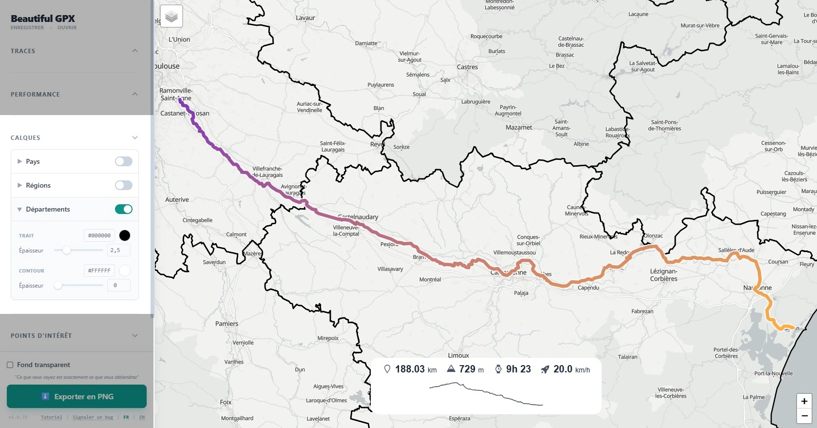 Calques géographiques pays et départements